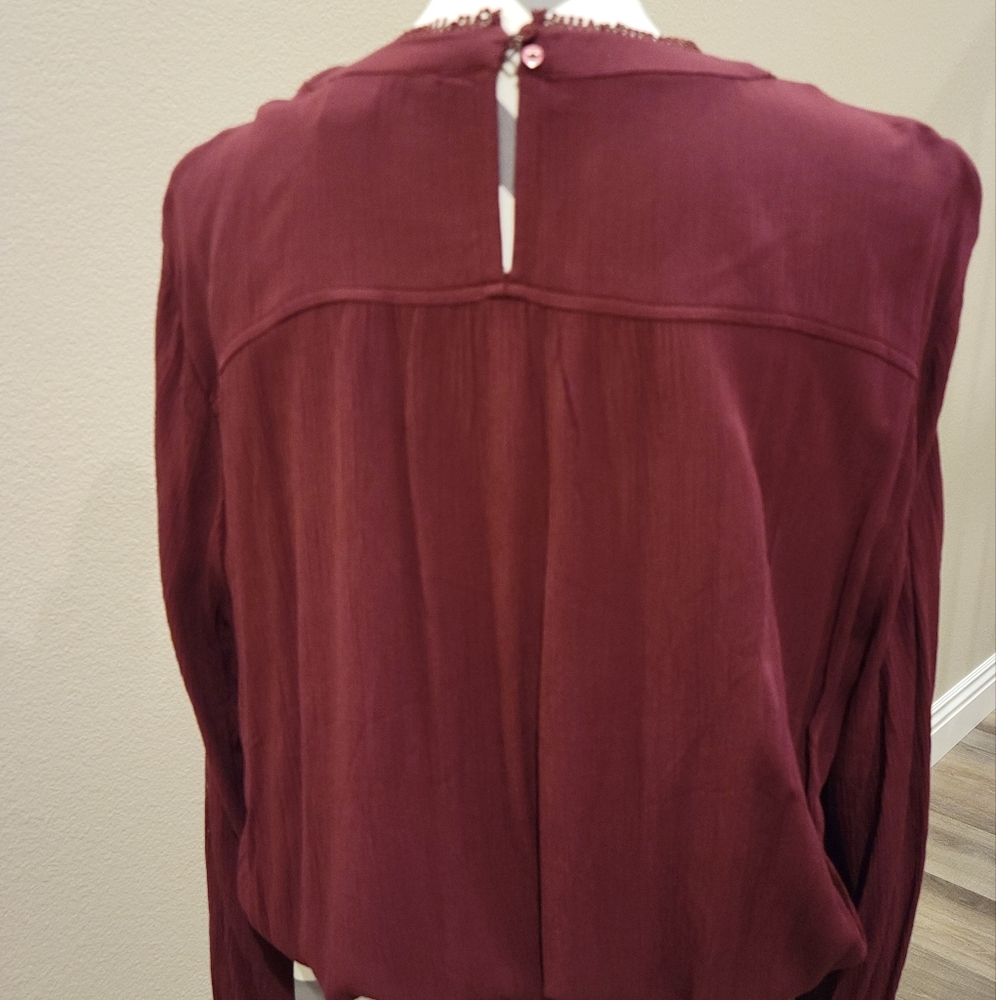 American Rage Wine Blouse - Picture 2 of 5